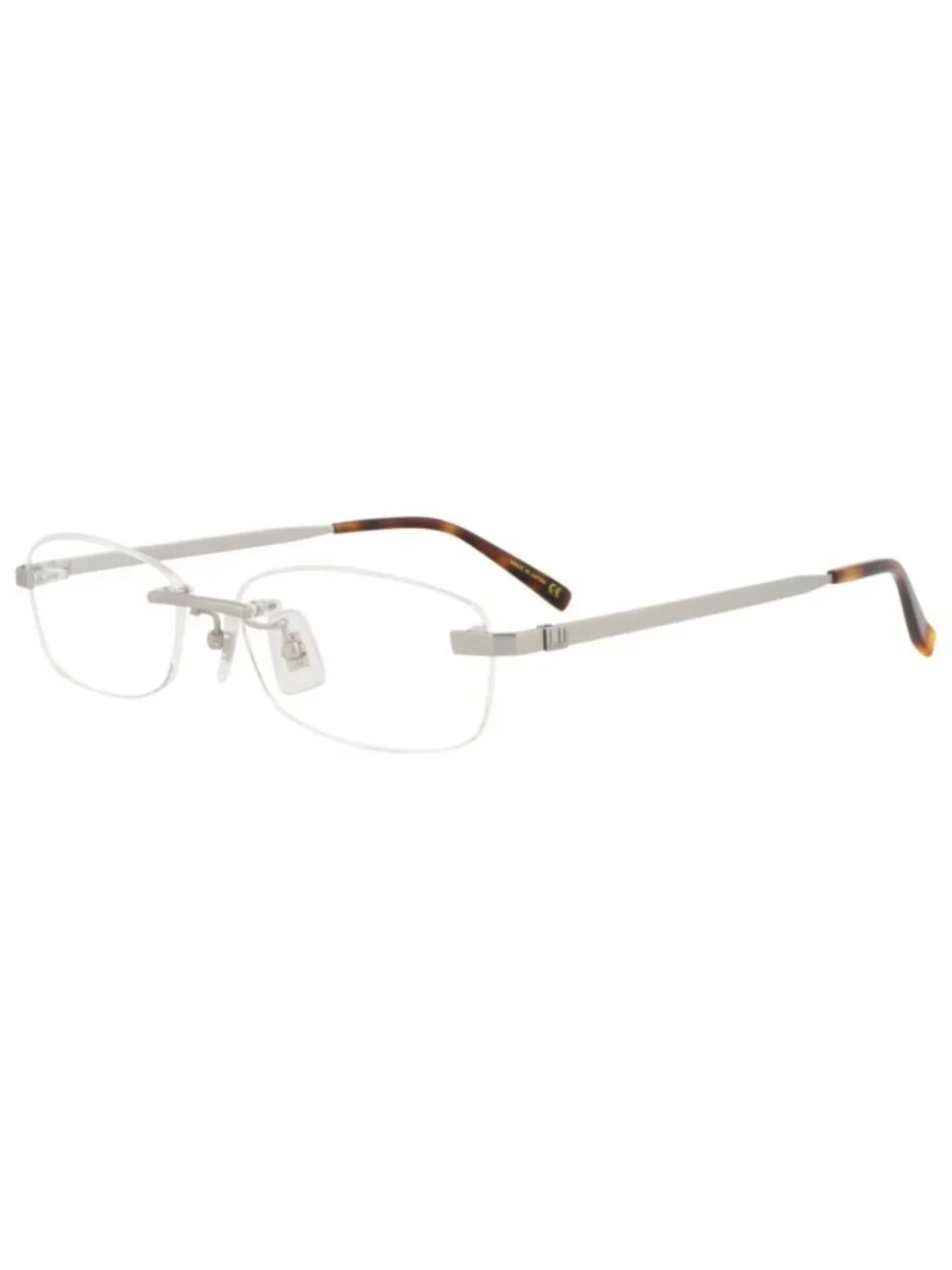 New Dunhill Women's Eyeglasses Square Rectangle Titanium Frame Mens Silver